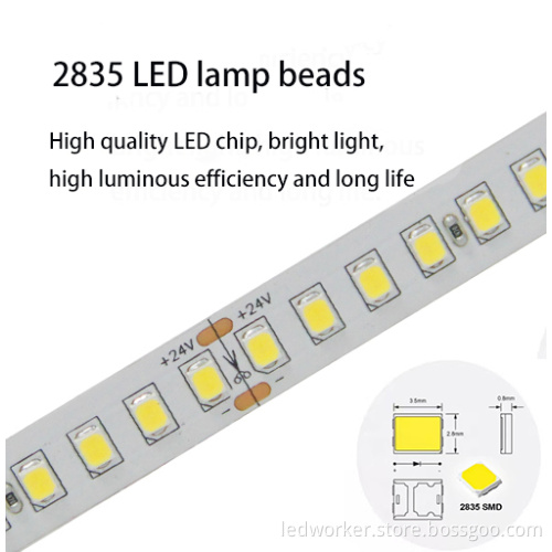 SMD 2835 Flexible LED Strip Light 12V 120-240 Leds 60D